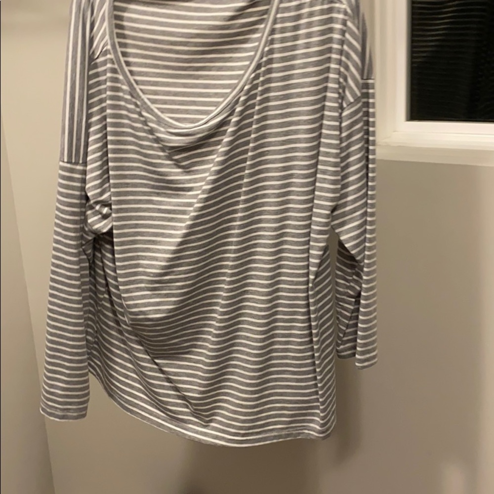 Striped sweater tee